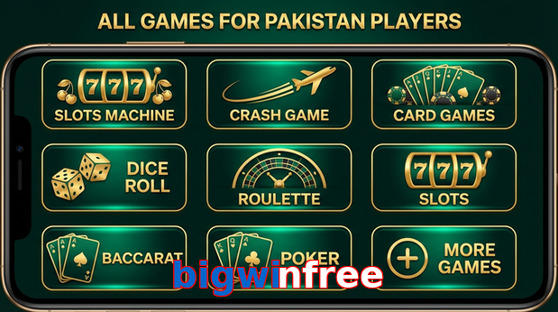 Main screen of Bigwinfree games page for PK players